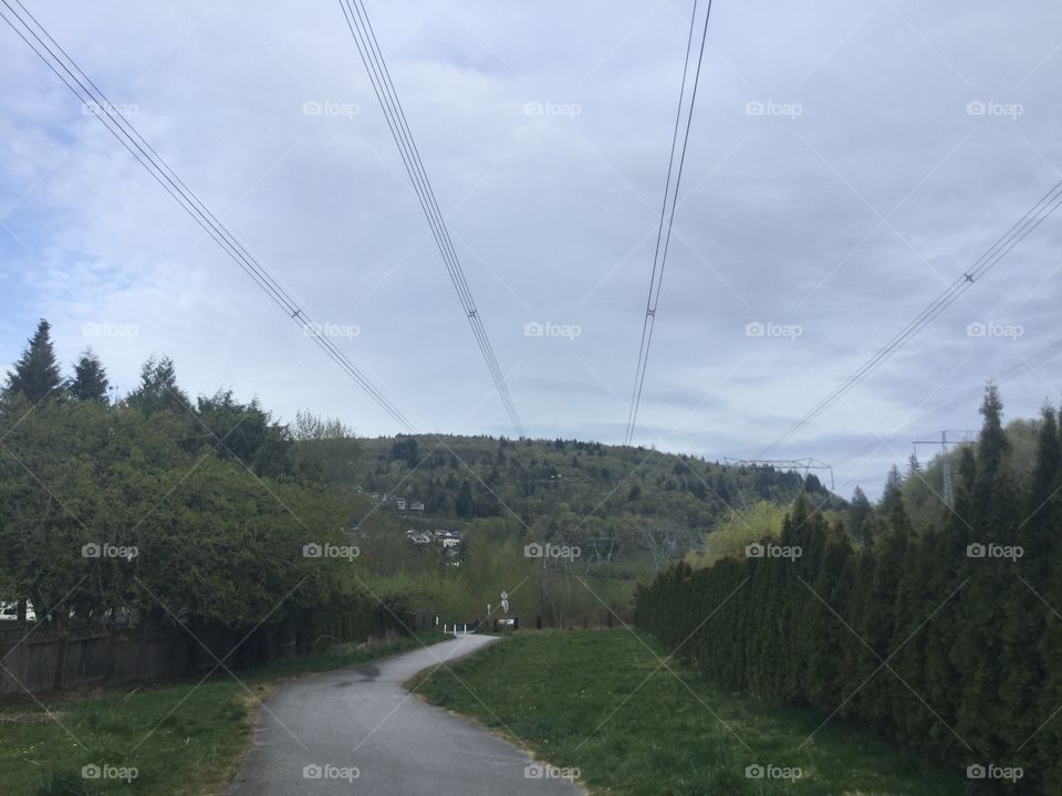 Mountainside along the Discovery Trail in the Fraser Valley 