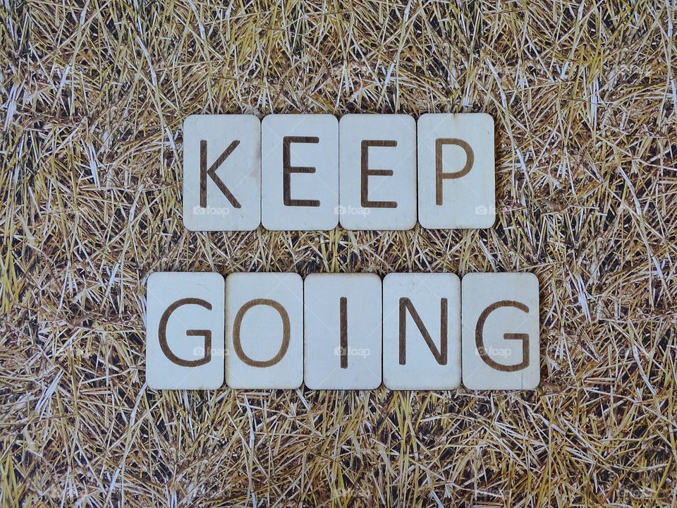Keep going spelled out