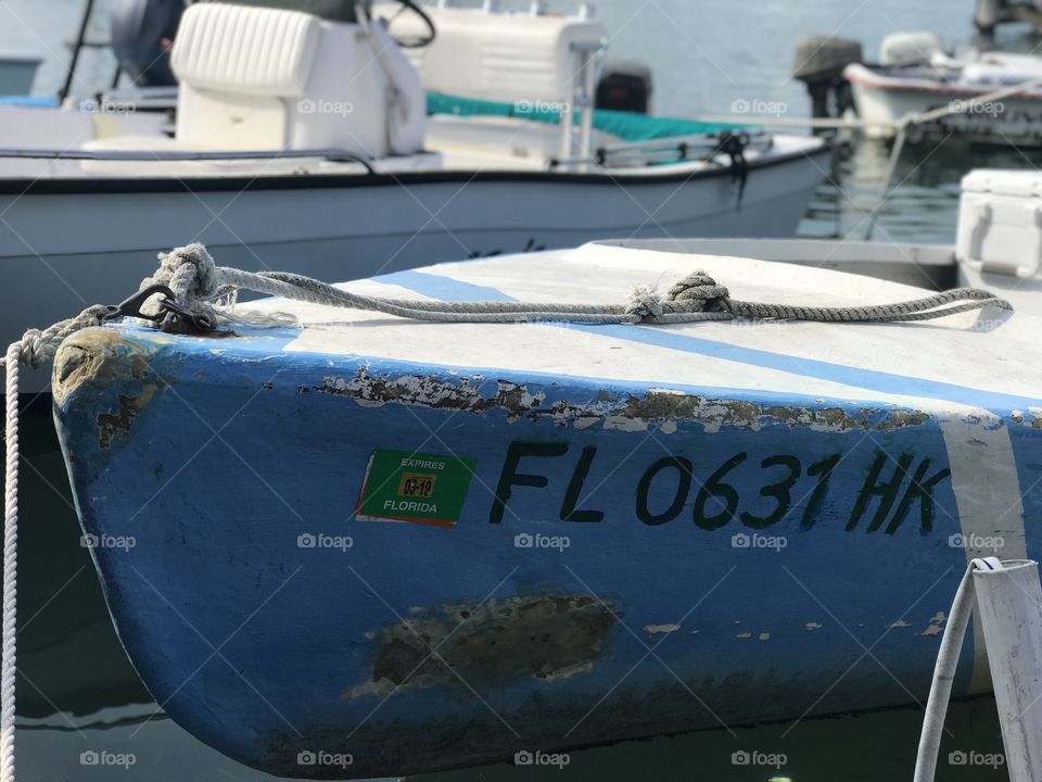 Boat in Key West Harbor.