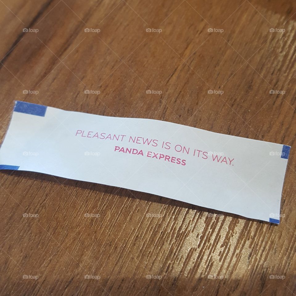 From a Panda Express fortune cookie