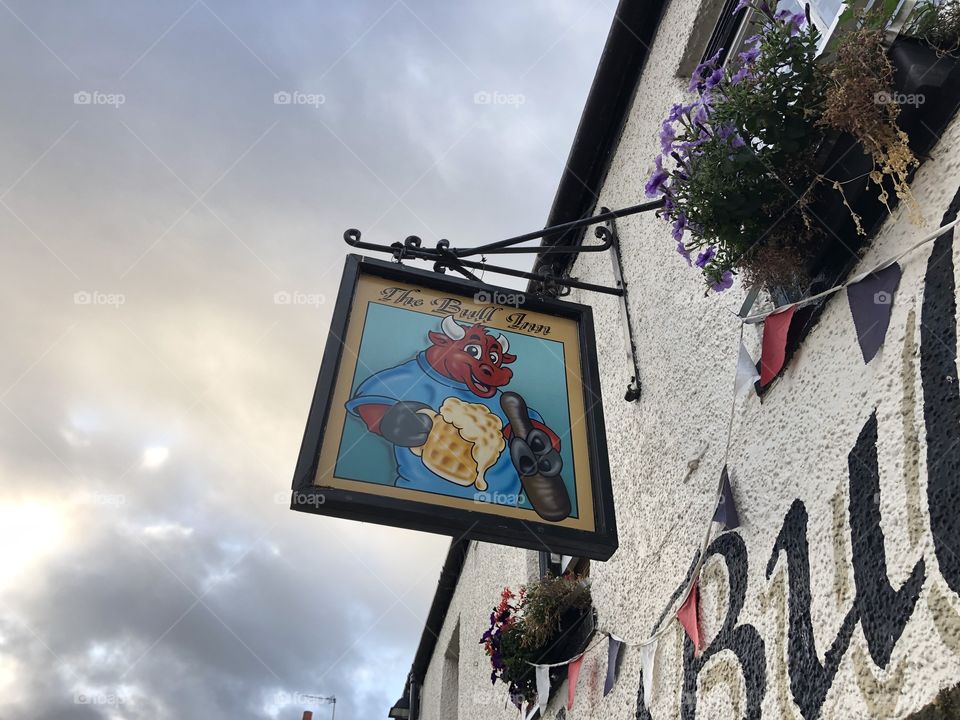 Continuing with my theme of my love of “pub signs” l am loving this one, as it’s main feature is a cheeky cow.