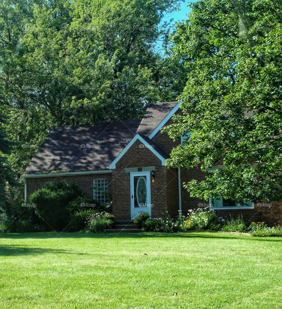 beautiful countrysides of Stamford, Connecticut in a sunny day