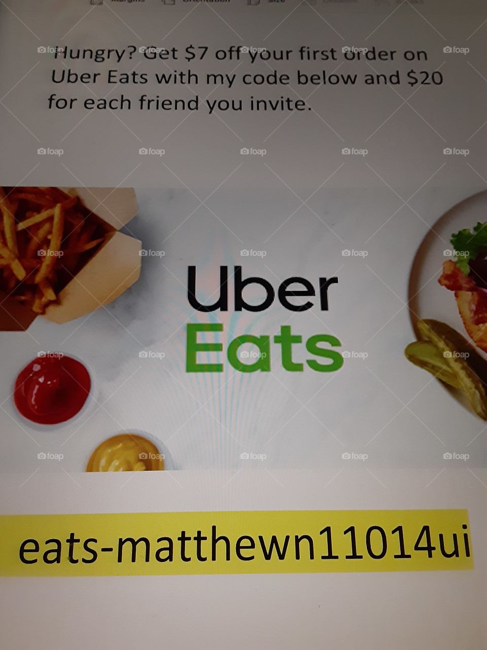 use my code on uber eats for $7 off your first order !!!