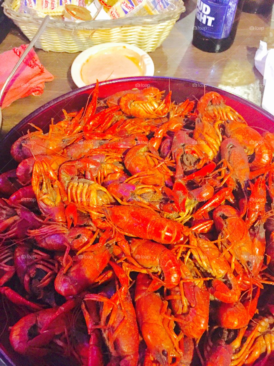 Crawfish is what's on the menu tonight 