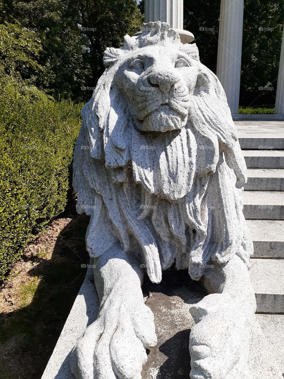 Stone Lion Statue