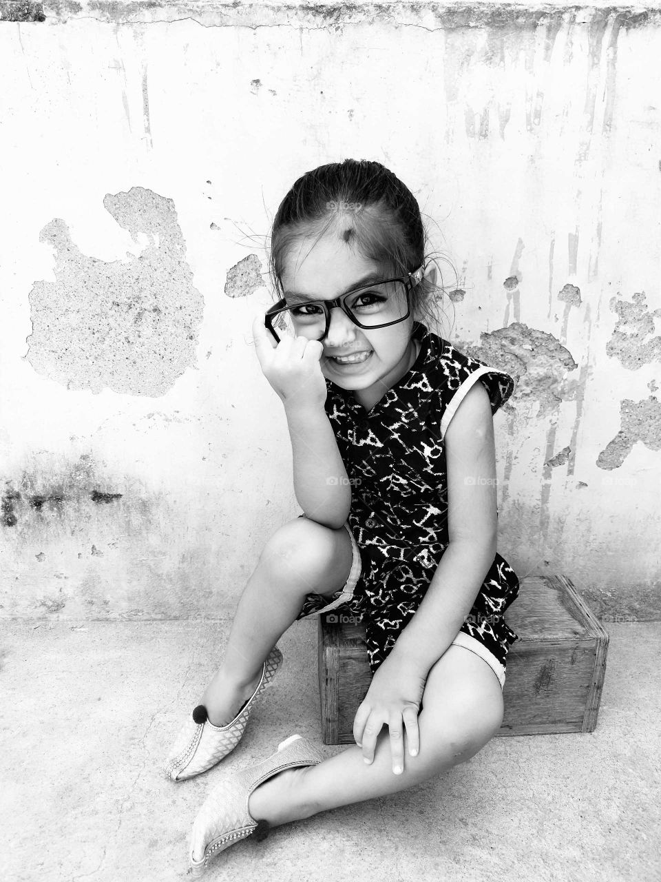 smile Indian boy black and white picture