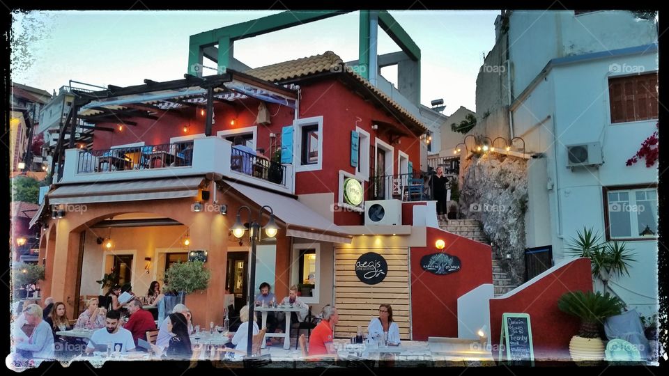 Restaurant in Parga, Greece