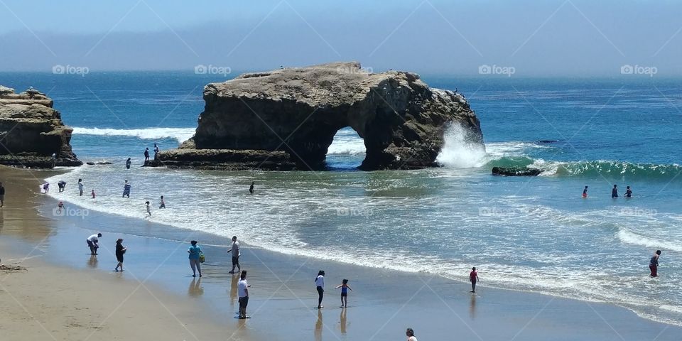 natural bridge beach