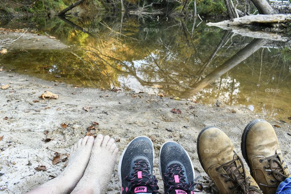 family enjoying the scenery