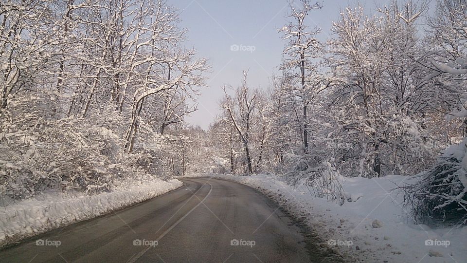 snow roads