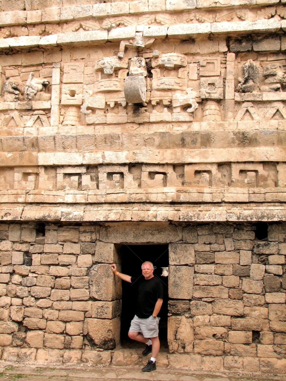 At Chichen Itza, Mexico. Being a tourist at Chichen Itza, Mexico