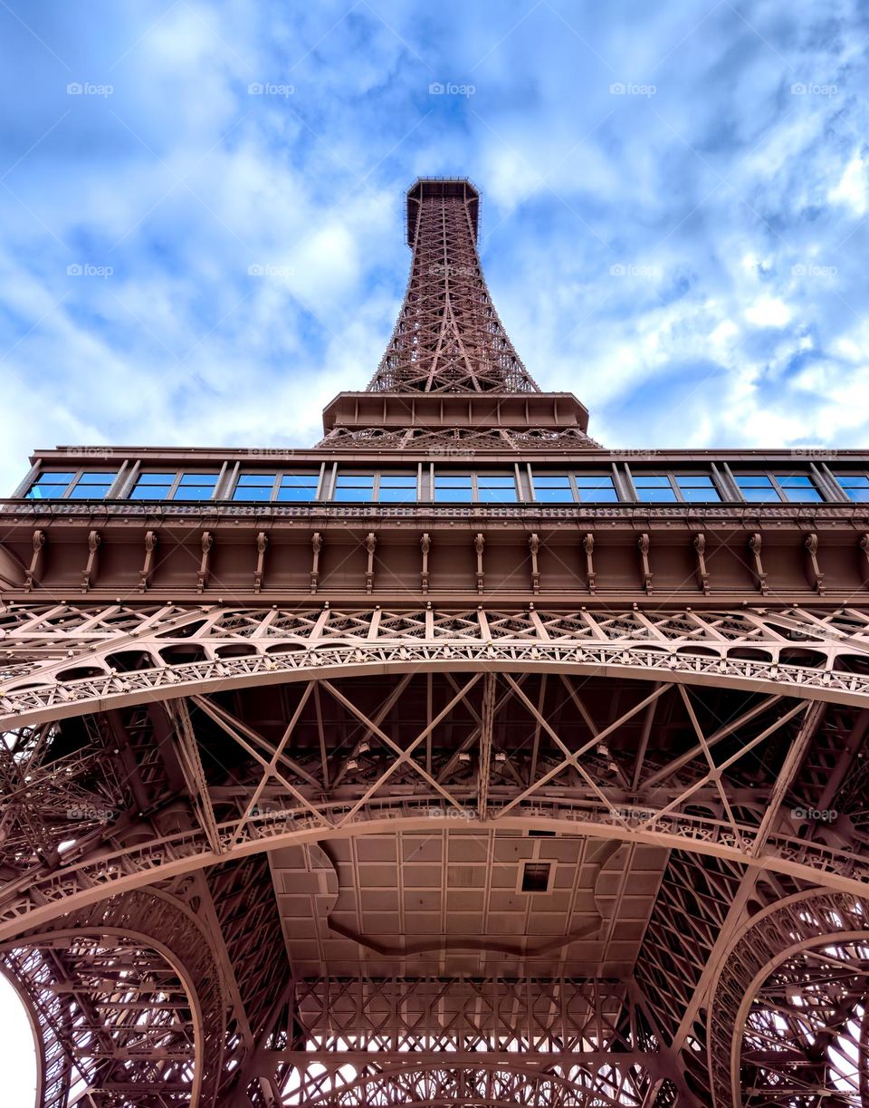 Eiffel Tower replica at the Parisian Macau Hotel and Casino in Macau 