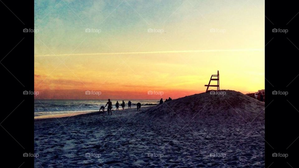 After hours at the beach