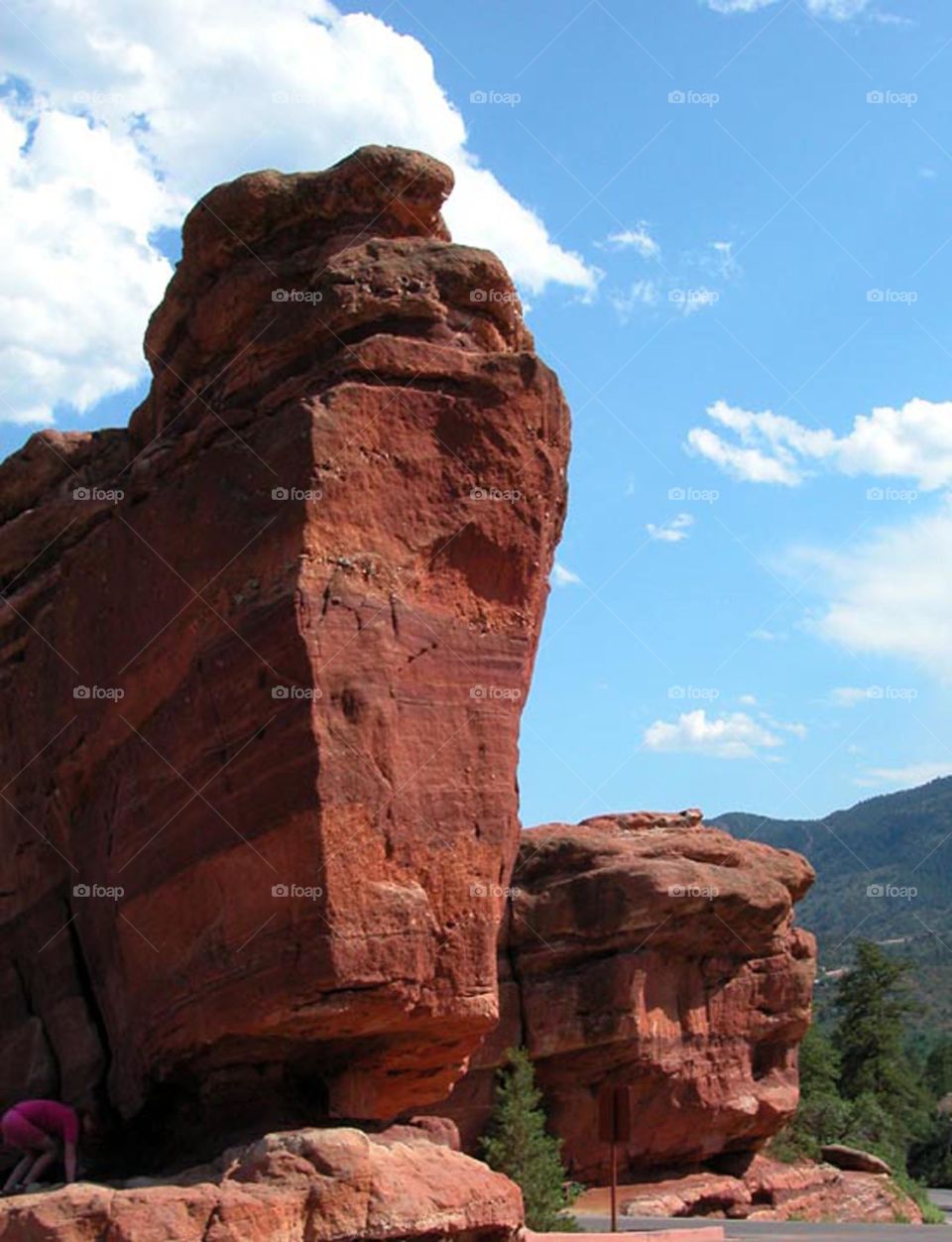 Red Massive Rock Formation, Colorado Springs, CO