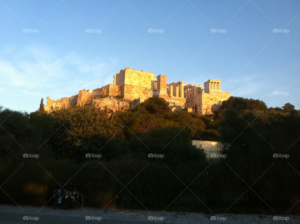 sunset greece acropolis athens by jeanello