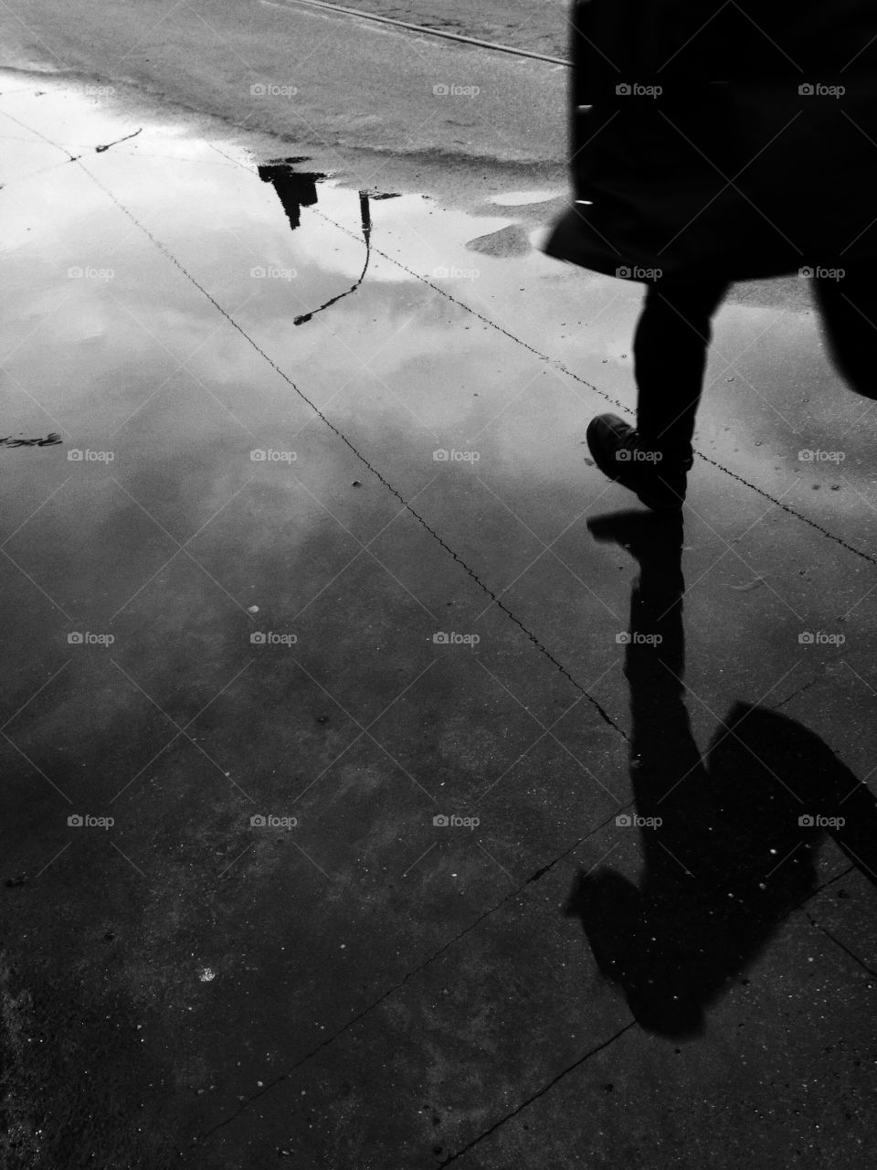 Man walking on the street