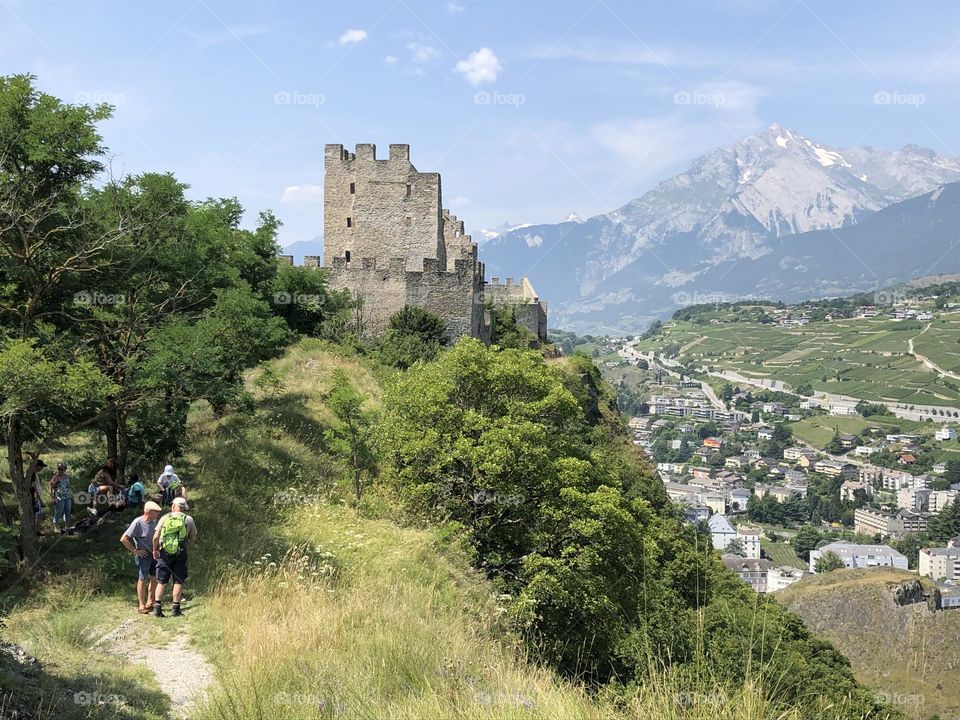 old ruin tourbillon in sion