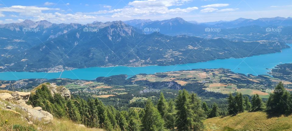 vue lac de serre-pençon