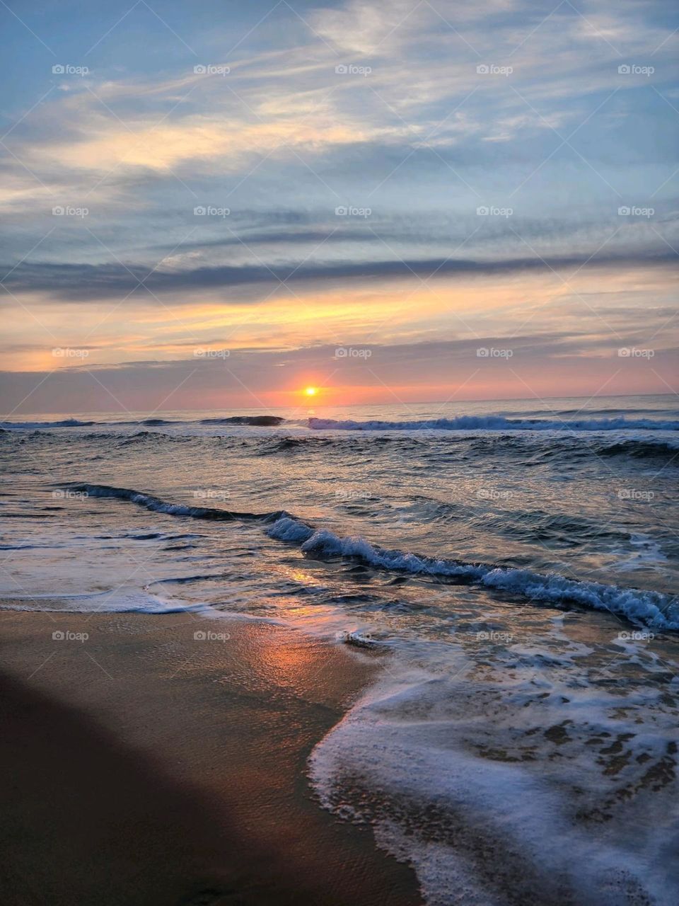 Sunrise Over the Ocean