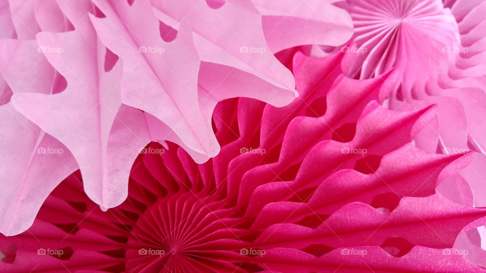 Extreme close-up of pink abstract paper