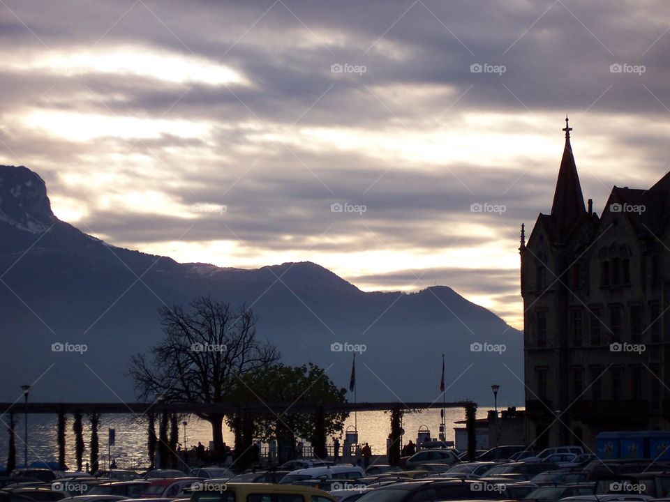 Sunset in Vevey