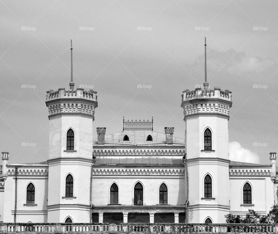The White Castle rises on a hill.