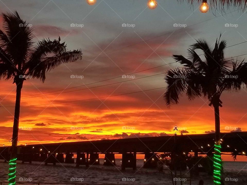 sunset in the Florida keya