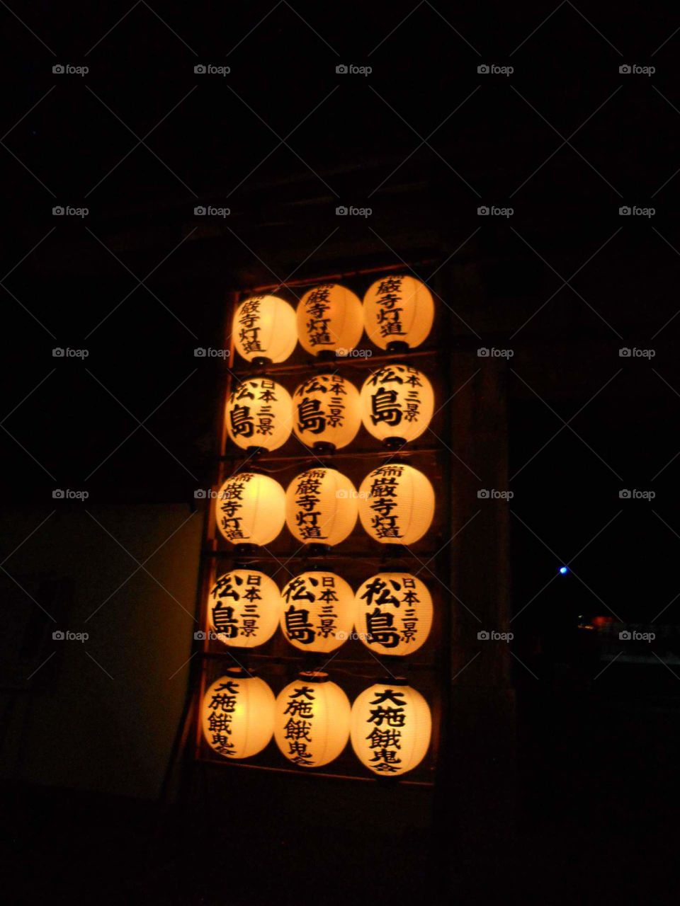 Lanterns in Sendai, Japan