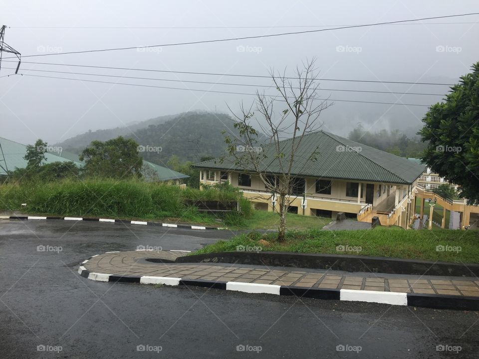 Uva wellasa university of srilanka, rain climates,evening time
