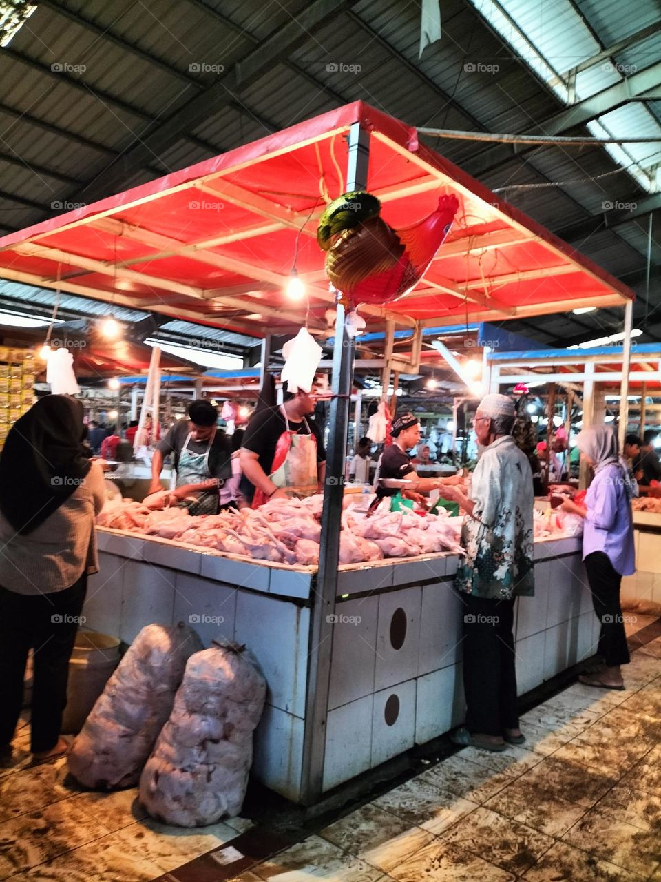 atmosphere in the meat market