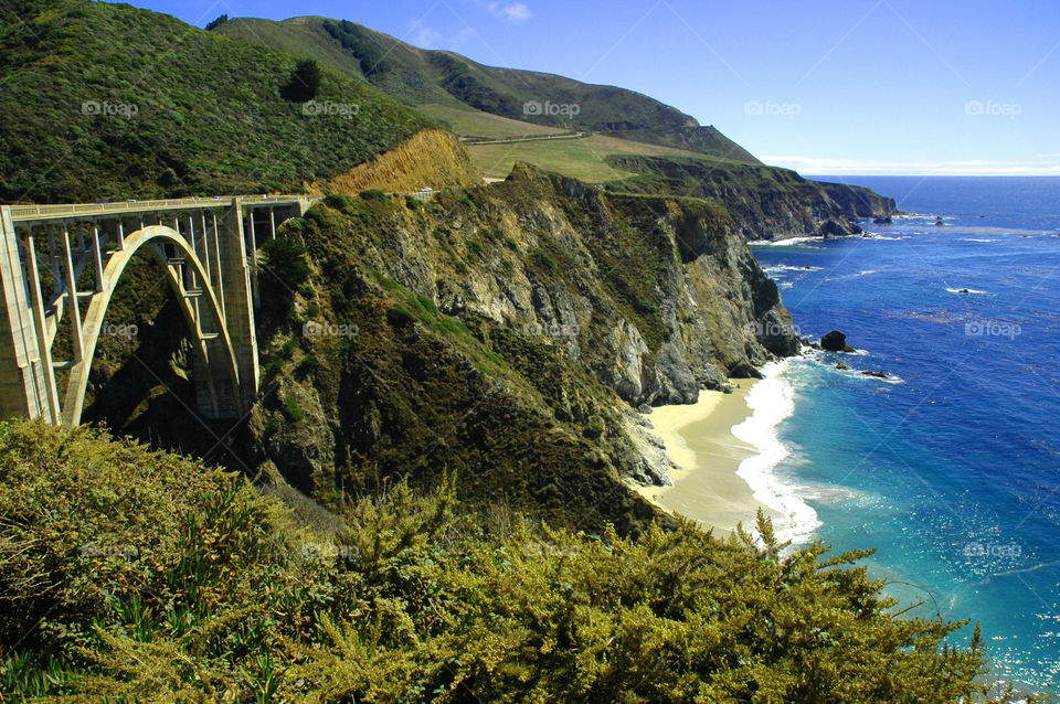 Bixby  Bridge along highway one. 