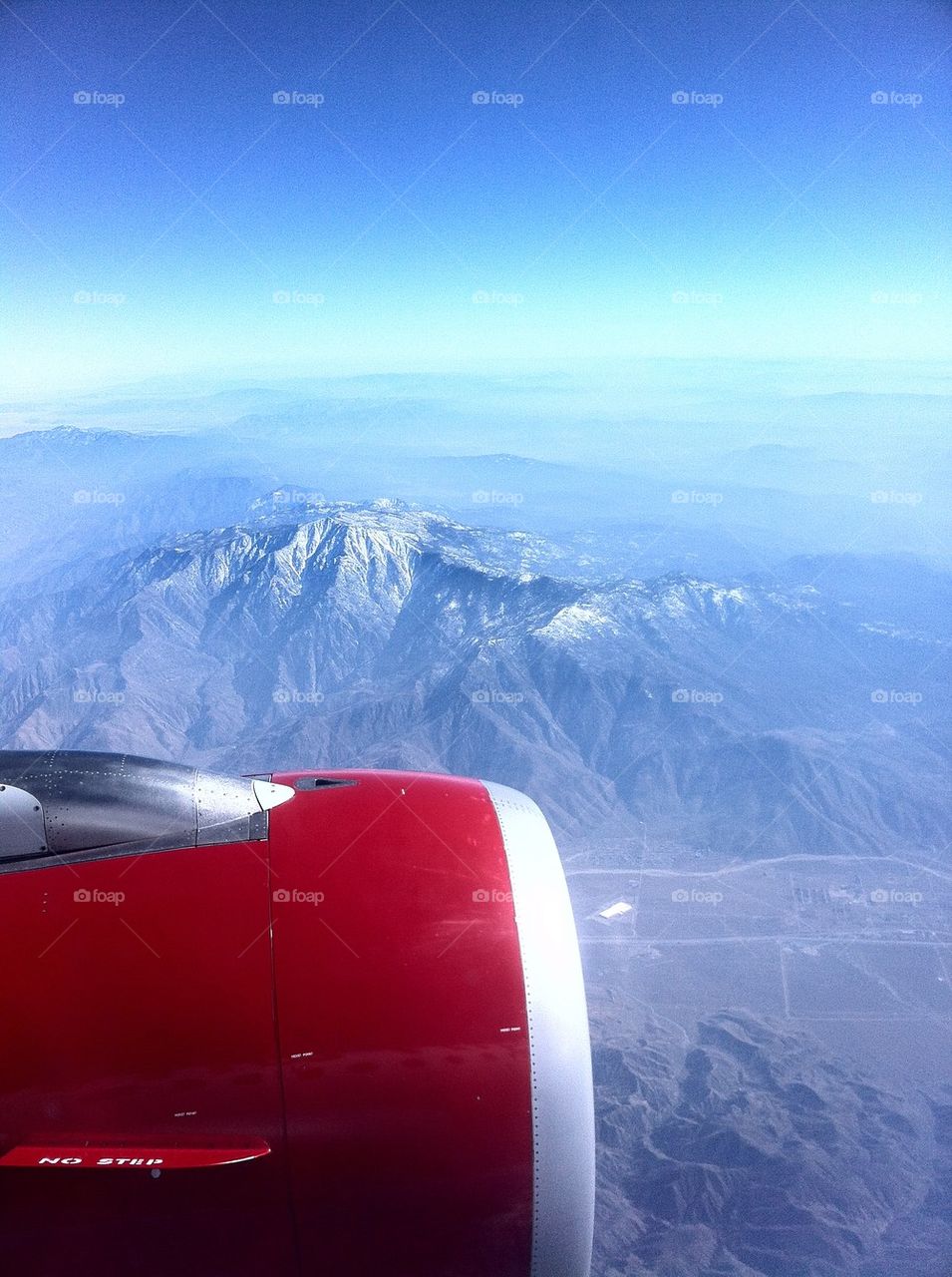 Mountains Over the Wing