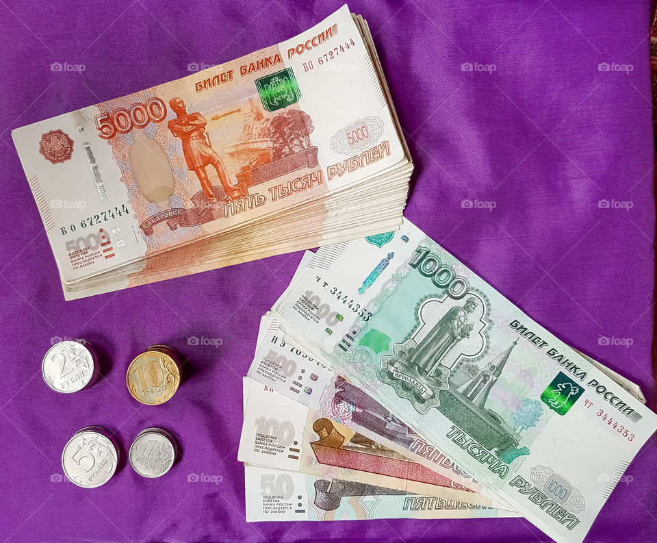 Russian money, ruble