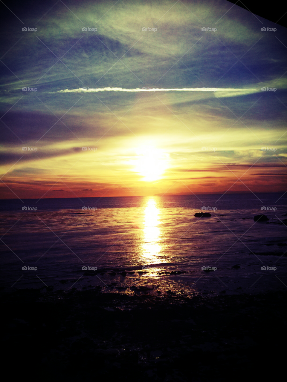 beach ocean sky pretty by itsAus