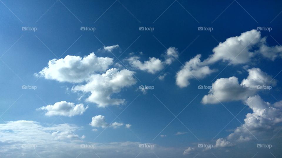 Blue sky with lovely Clouds all bluish