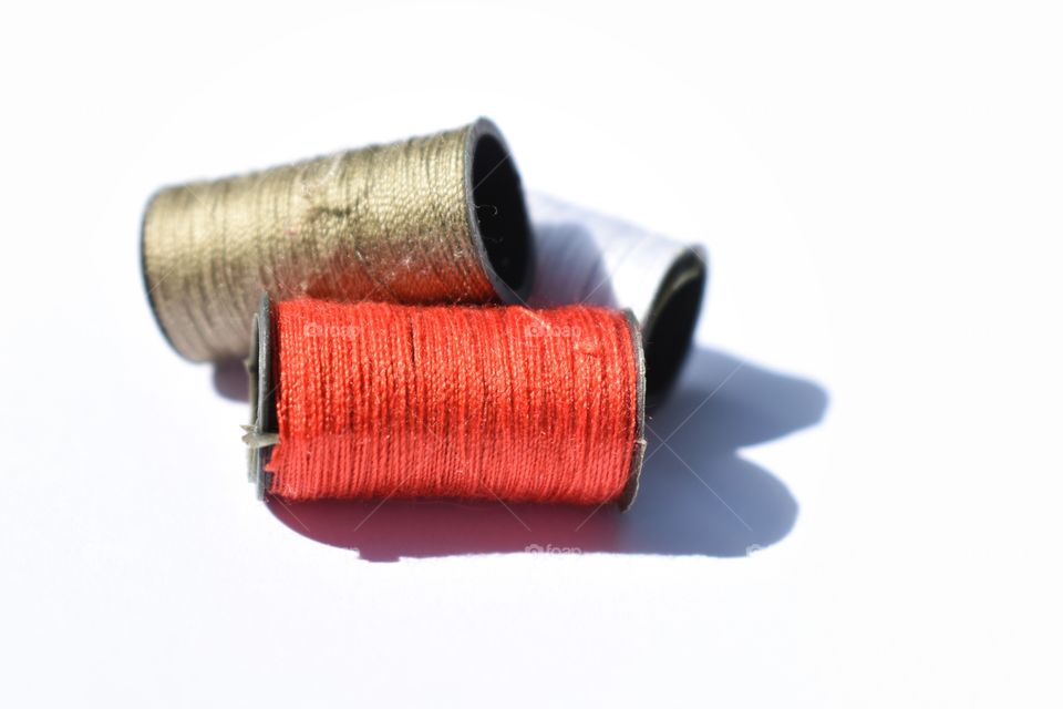 Spools of thread