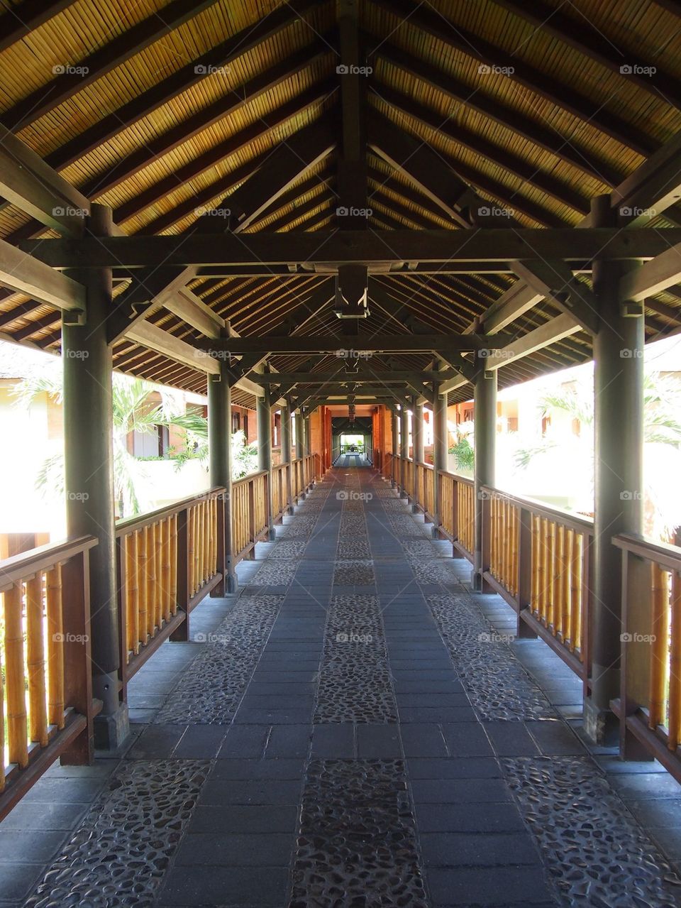 Sheltered walkway