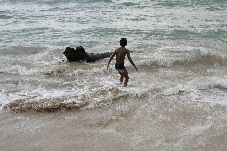 boy on the beach