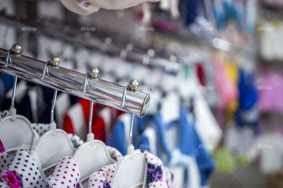 Baby clothing hanging