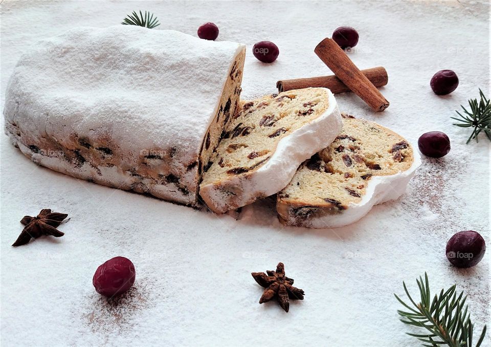 Winter tasty😋🤍 German Christmas Stollen🤍🤍