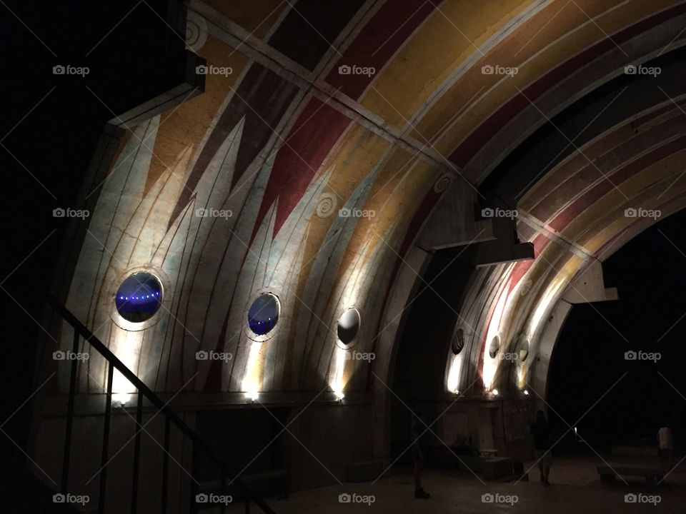 Vault structure. Soleri Architecture at ARCOSANTI 