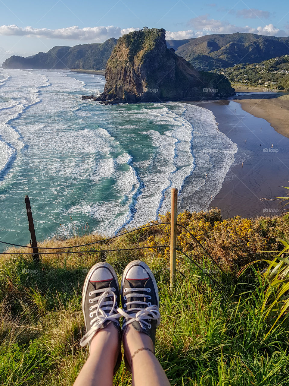 relax watching the ocean from above