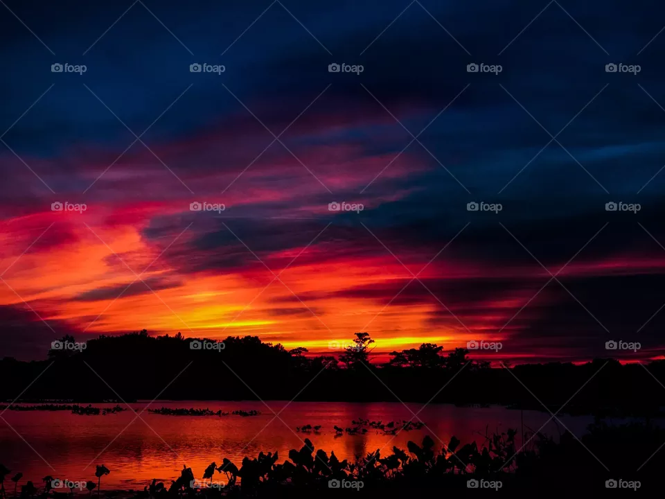 Virginia Sky camping sunset with lots of colors