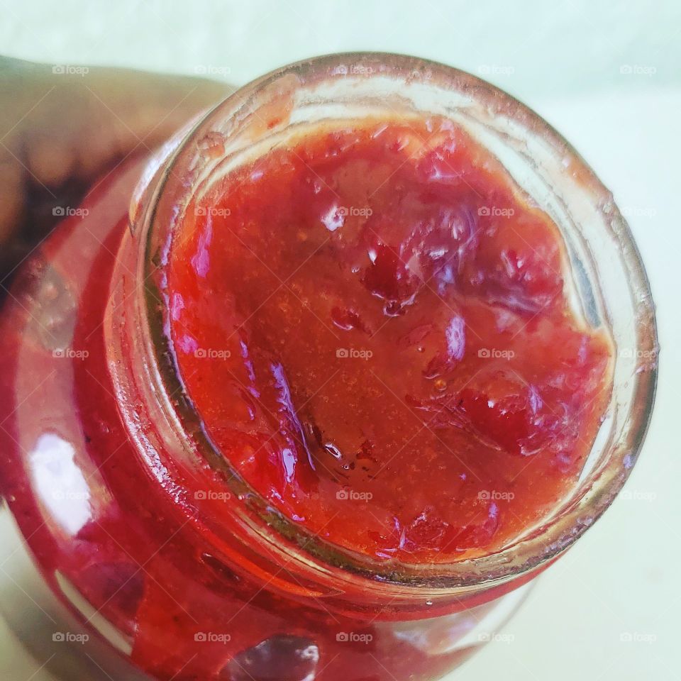 tasty strawberry 🍓 jam.