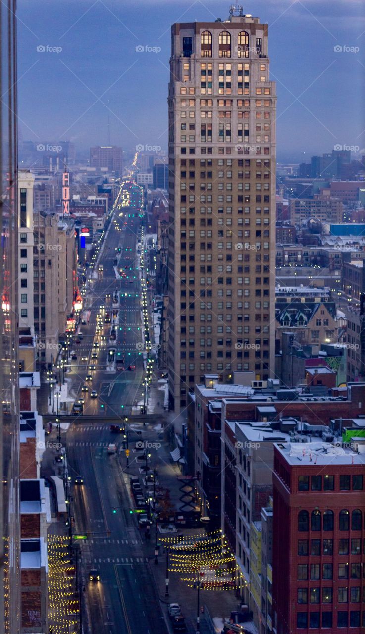 Detroit, Woodward Ave, looking north