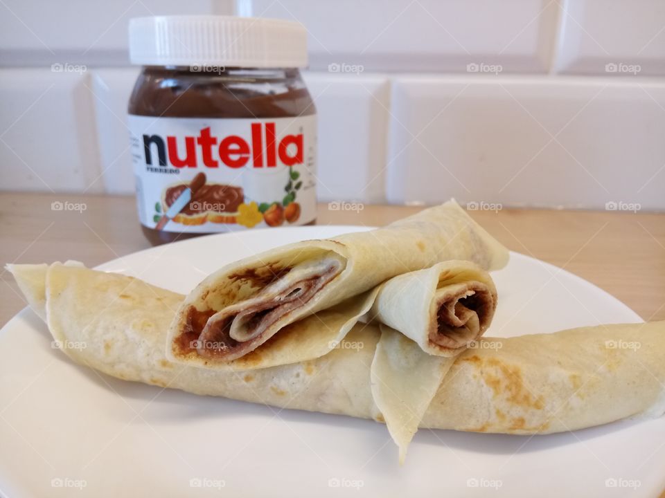Pancakes, Nutella