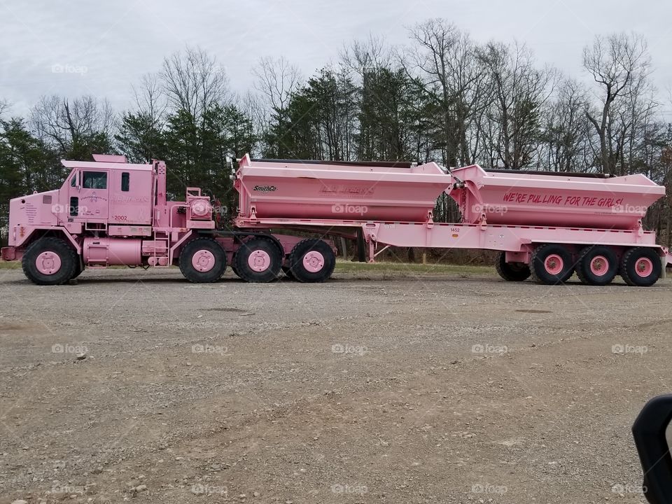 pink dumptruck
