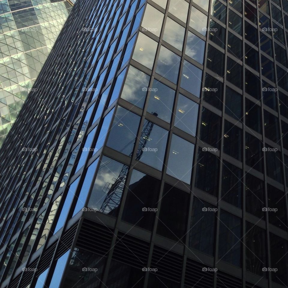 Low angle view of a skyscraper