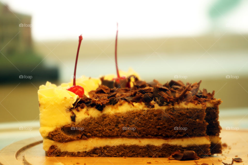 Close-up of chocolate cake