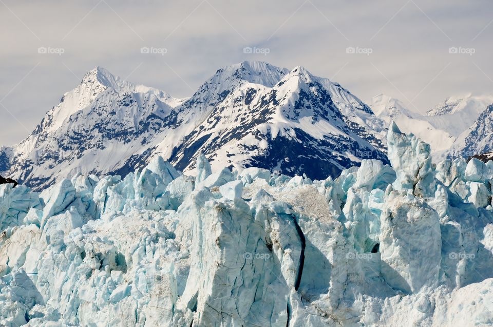Winter view of glacier